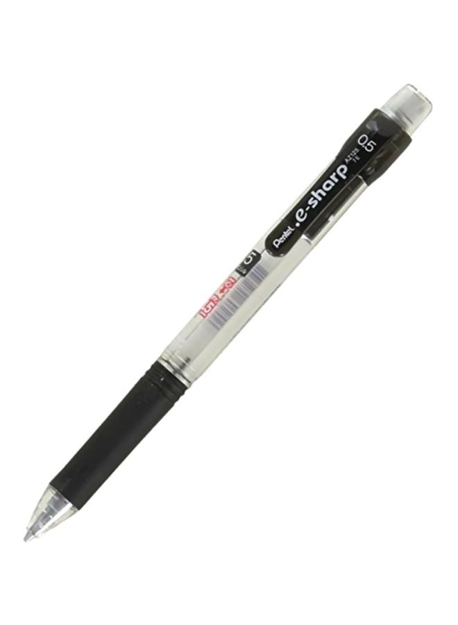 مجموعة أقلام رصاص إي-شارب ميكانيكية مكونة من 12 قطعة أسود/شفاف