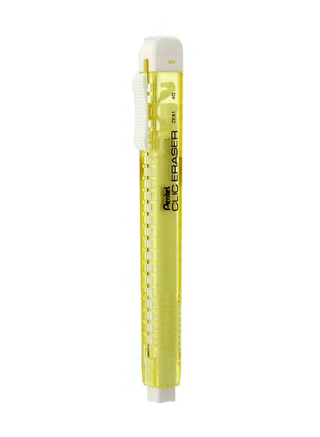 Pentel Clic Eraser Grip Yellow/White 