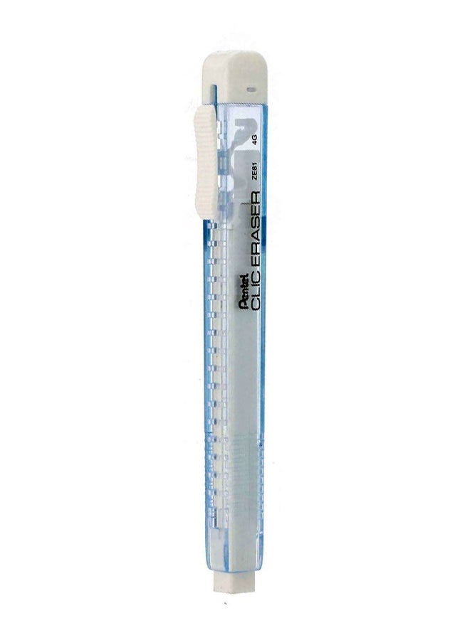Pentel Clic Eraser Grip Blue/White 