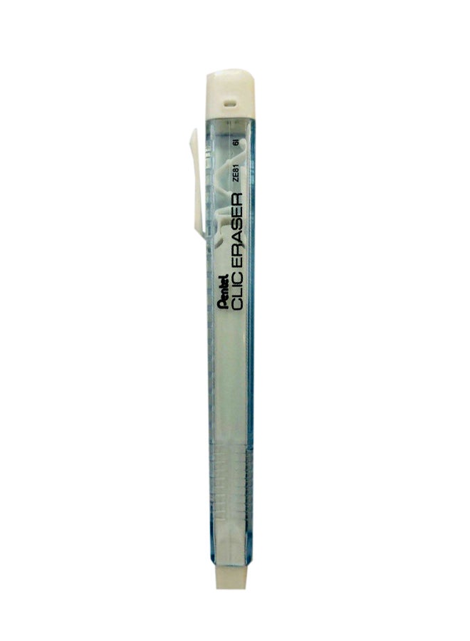 Pentel Clic Eraser Grip Blue/White 