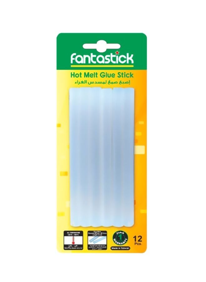 Fantastick - 12-Piece Thin Hot Melt Glue Stick Set White - Image 1