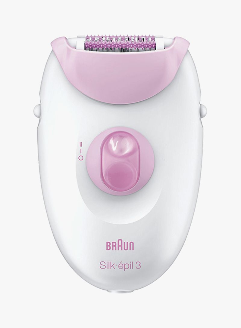 BRAUN Silk-Epil 3 Epilator White/Pink/Grey - Image 2