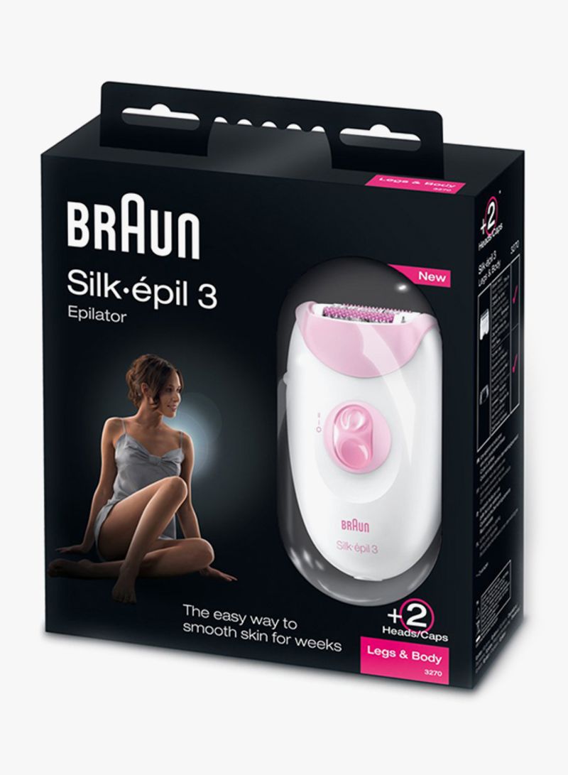 BRAUN Silk-Epil 3 Epilator White/Pink/Grey - Image 3