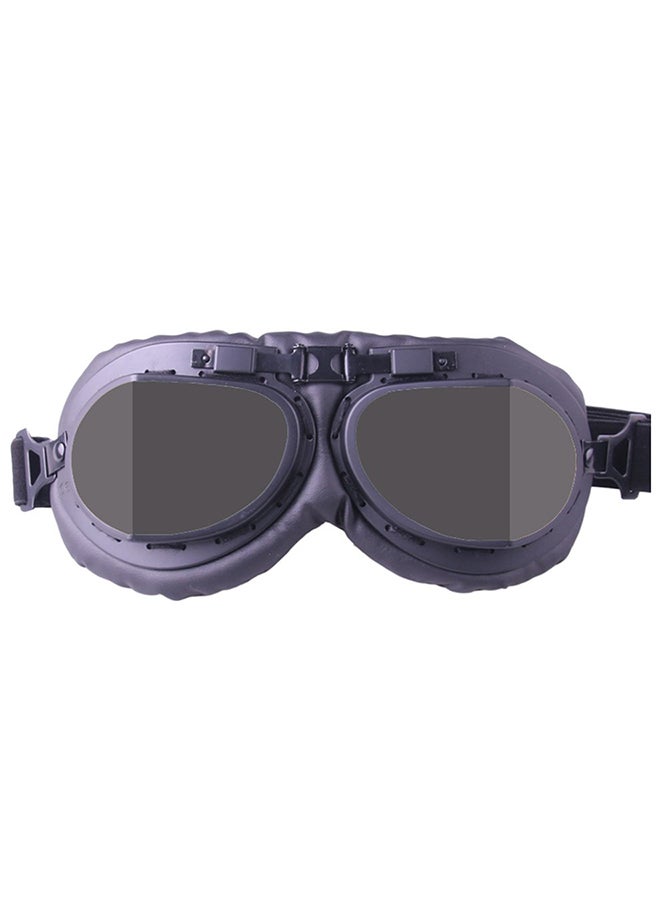 Retro Motorcycle Sunglasses Grey/Black - Image 1