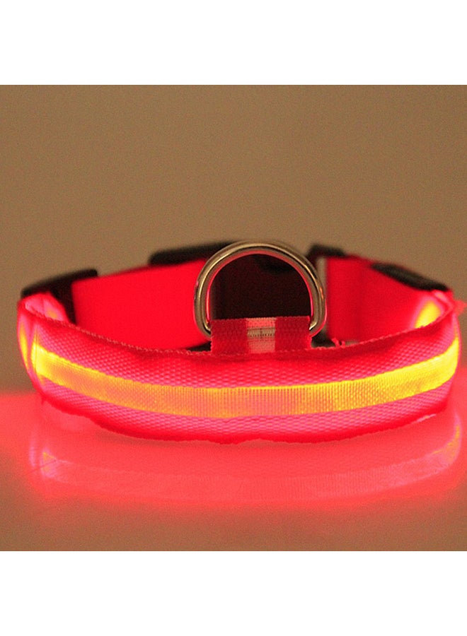 Adjustable Automatic Dog Training Anti-Bark Collar Red/White/Silver 48cm - Image 2