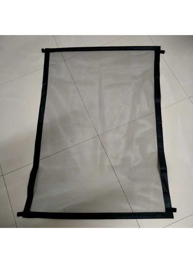 Generic Portable Foldable Pet Isolation Fence Black/Silver/White 110 x 72cm  - Image 2