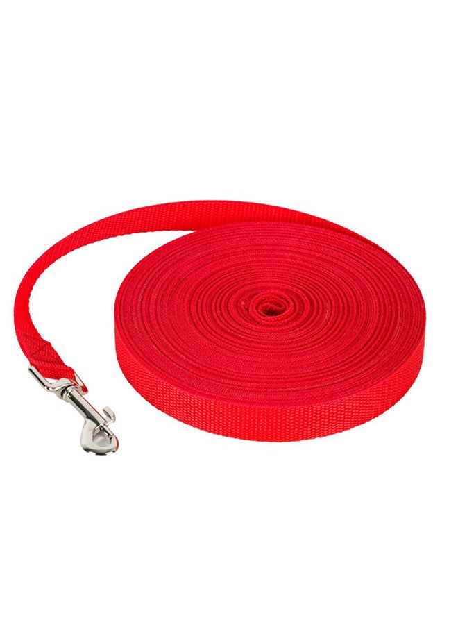 Generic Portable Lightweight Pet Traction Leashes Red/Silver 10meter 