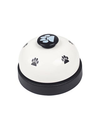 Dog Bell Called Fun To Press Training Toy White/Black 7.2 x 5cm - v1595000735/N39366905A_1