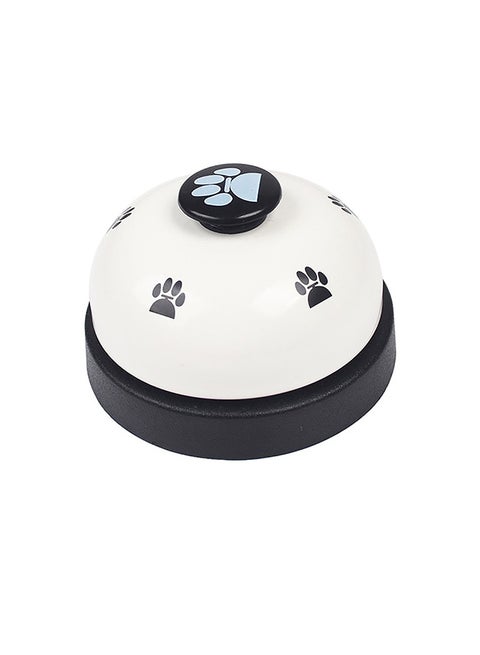 Dog Bell Called Fun To Press Training Toy White/Black 7.2 x 5cm