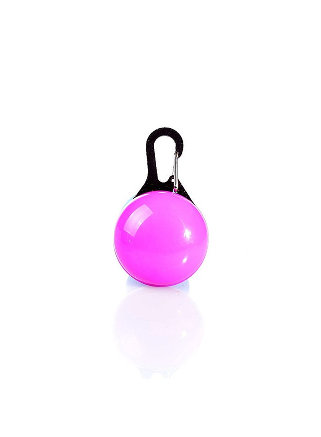 Round Shape Glowing Collar Pendant Pink/Black 55 x 35cm - Image 1