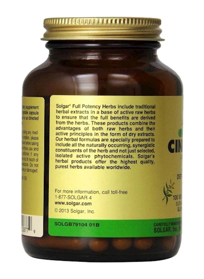 Solgar Cinnamon-100 Capsules - Image 2