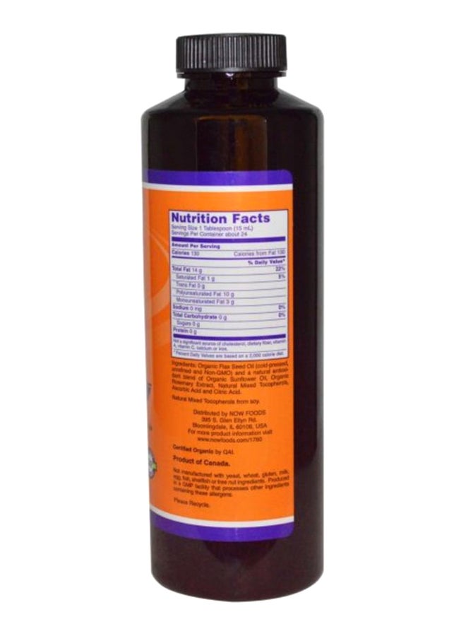 Now Foods - Organic Flax Seed Oil - Image 1