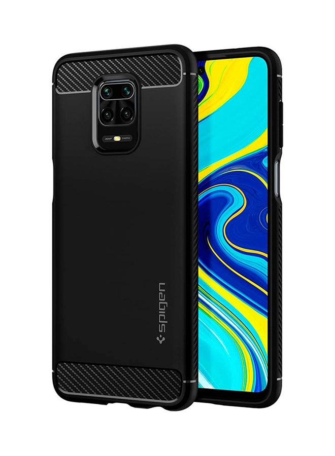 Spigen - Rugged Armor Protective Case Cover For Xiaomi Redmi Note 9S/9 Pro/9 Pro Max Black - Image 1