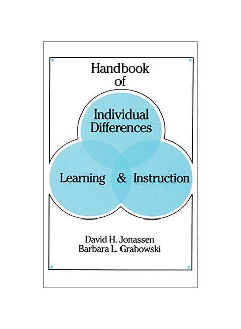 Handbook Of Individual Differences, Learning, And Instruction Hardcover English by David H. Jonassen - 13-Oct-93