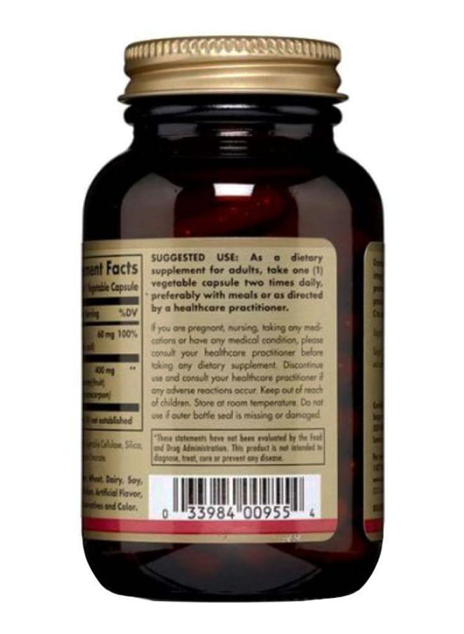 Solgar Cranberry With Vitamin C Naturally Sourced 60 Vegetable Capsules - Image 4