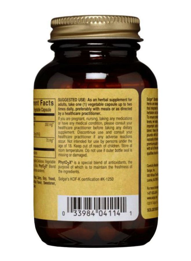 Solgar Bosewellia Resin Extract Herbal Supplement Gluten Wheat And Dairy Free  Suitable For Vegans 60 Vegetable Capsules - Image 4