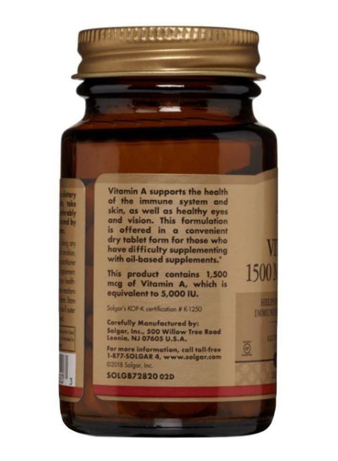 Solgar Dry Vitamin A 5000 IU - 100 Softgels - Image 3