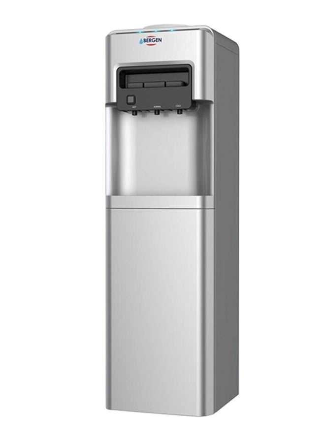 Bergen - Bergen Water Dispenser 3 Tabs Cold - warm - Hot Large Silver + Refrigerator BYB518 Silver - Image 1