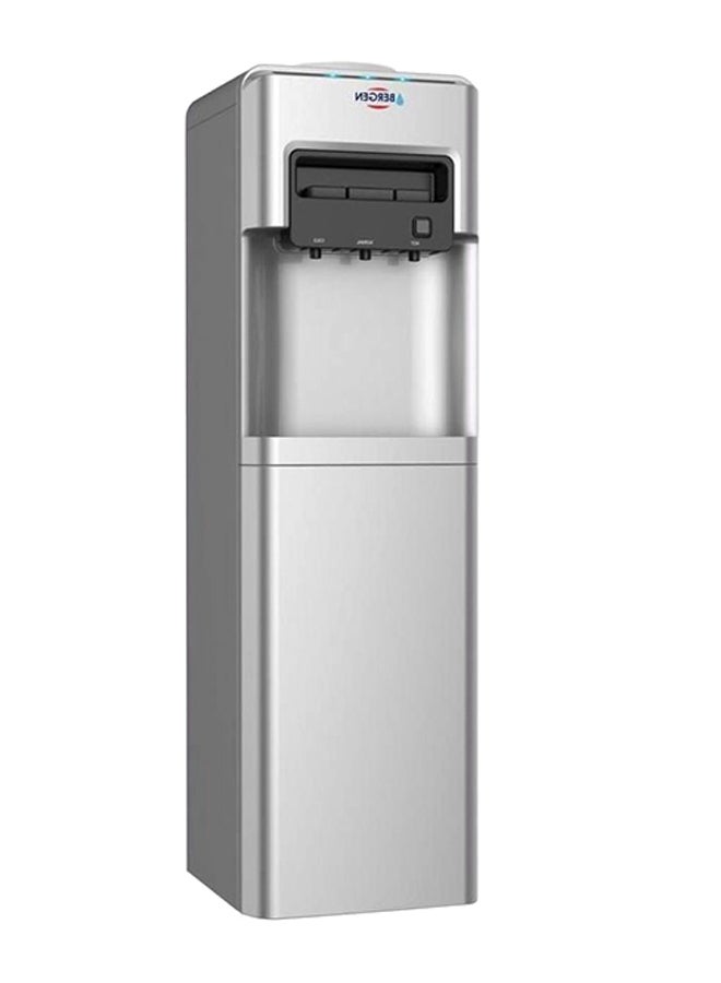 Bergen - Bergen Water Dispenser 3 Tabs Cold - warm - Hot Large Silver + Refrigerator BYB518 Silver - Image 1