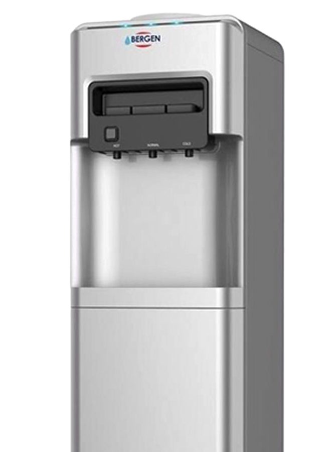 Bergen - Bergen Water Dispenser 3 Tabs Cold - warm - Hot Large Silver + Refrigerator BYB518 Silver - Image 1