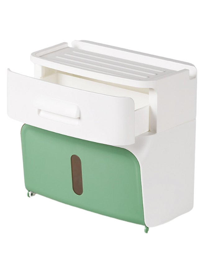 Multi Function Tissue Holder White/Green - Image 1
