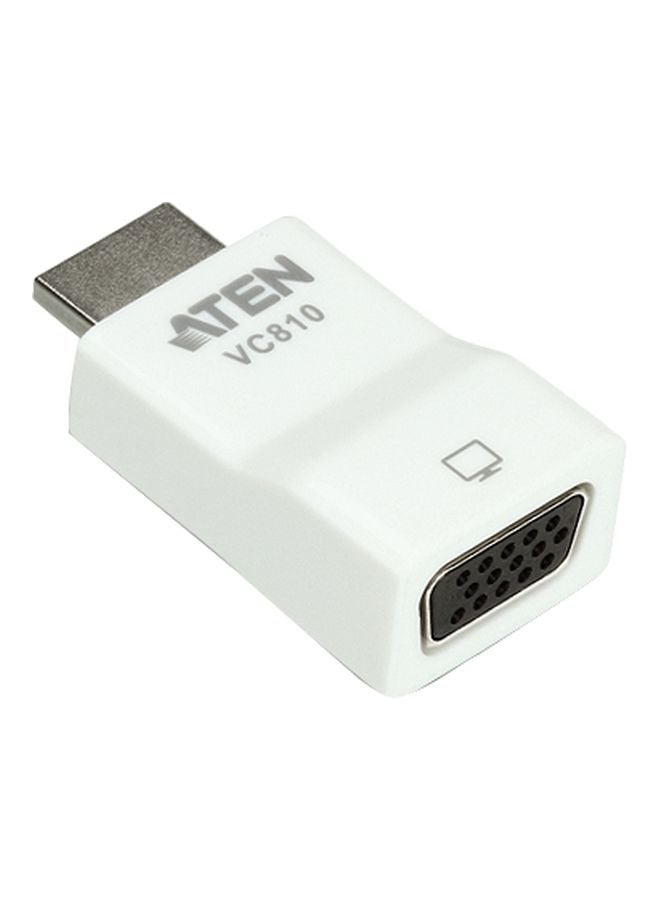 أتين محول مدخل HDMI إلى مخرج VGA أبيض/فضي - Image 1