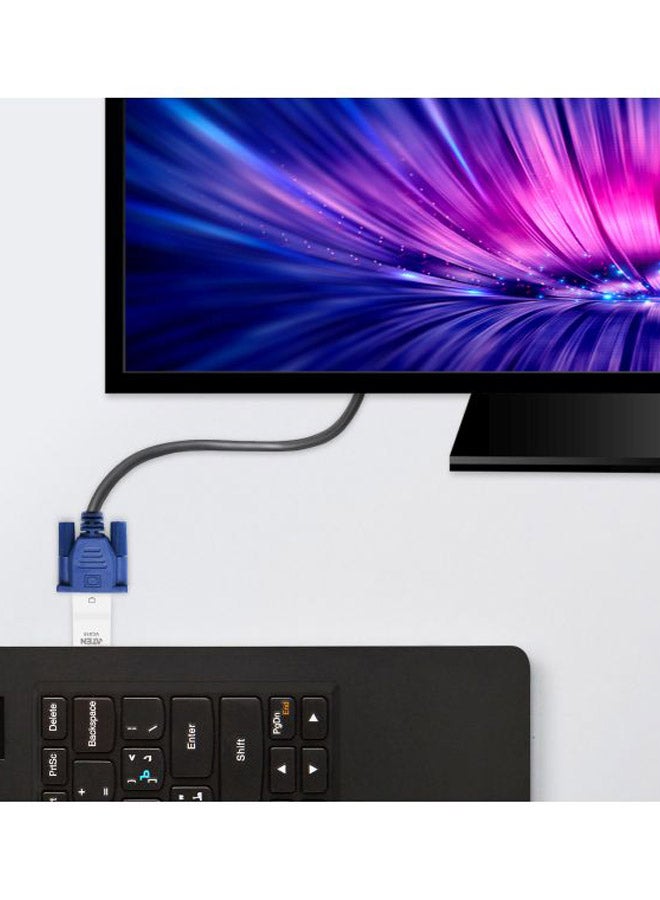 أتين محول مدخل HDMI إلى مخرج VGA أبيض/فضي - Image 2