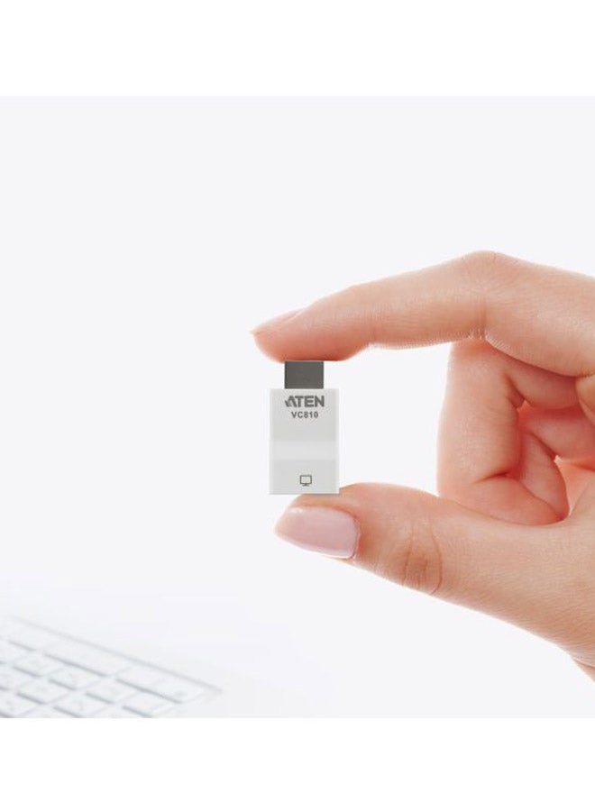 أتين محول مدخل HDMI إلى مخرج VGA أبيض/فضي - Image 4