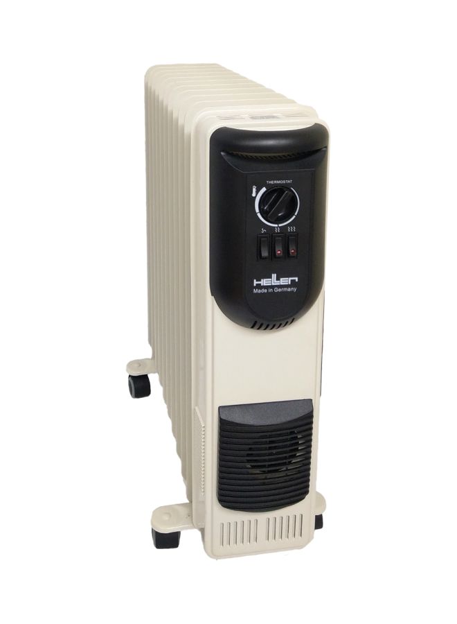 Heller Oil Heater 11 Fins  12 meter, Fan 2000 W MAV 2011 T Black  - Image 3