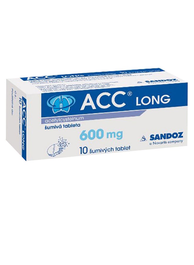 ACC Long Acetylcysteine - 10 Tablets