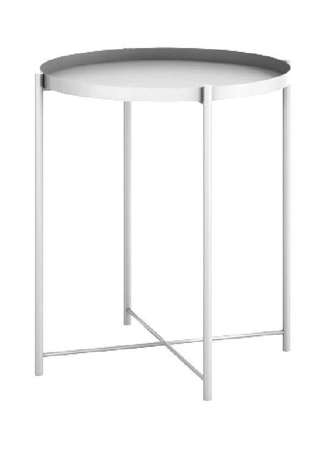 Neo Front Round Coffee Table White 45x45x53cm  - Image 1