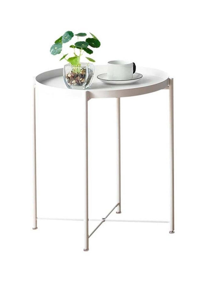Neo Front Round Coffee Table White 45x45x53cm  - Image 2