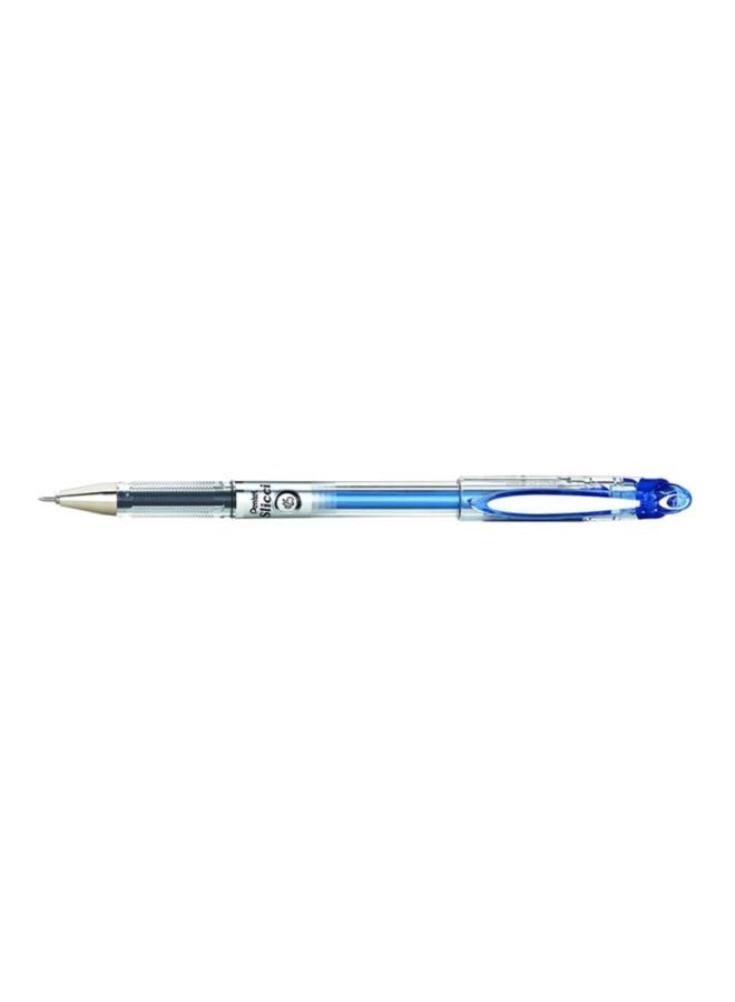 Slicci Roller Gel Ink Pen Clear/Blue/Silver