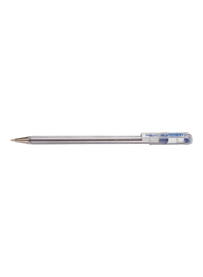 12-Piece Superb Ballpoint Pen Set Clear/Blue/Silver