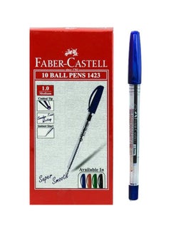 10-Piece Ballpoint Pen Set Blue