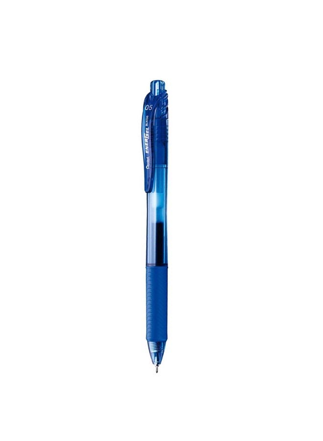 Pentel 12-Piece Energel Retractable Gel Pen Blue 