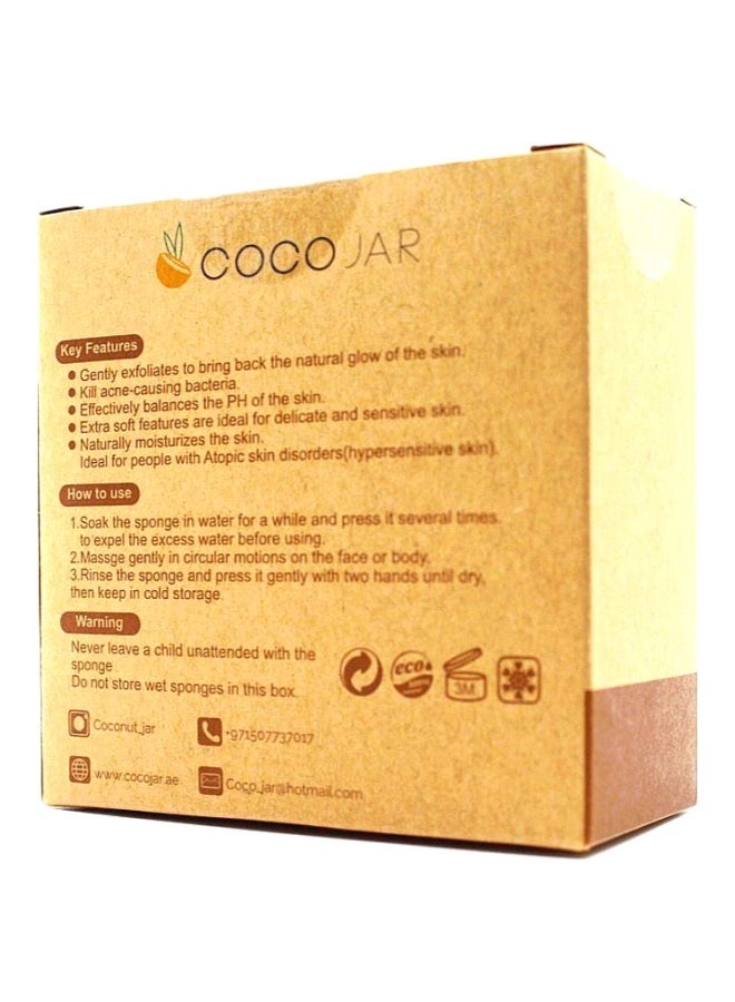 Coco Jar Konjac Face Cleansing Sponge Black - Image 4