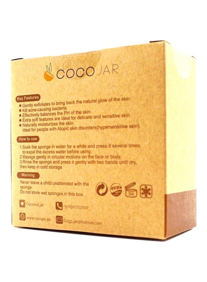 Coco Jar Konjac Cleansing Sponge Pink - Image 3