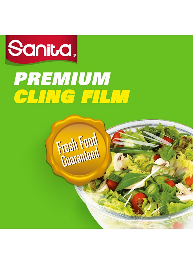 سانيتا ورق تغليف الطعام بعبوة صديقة للبيئة مقاس 450 مم × 200 متر، رول واحد فضي - Image 2