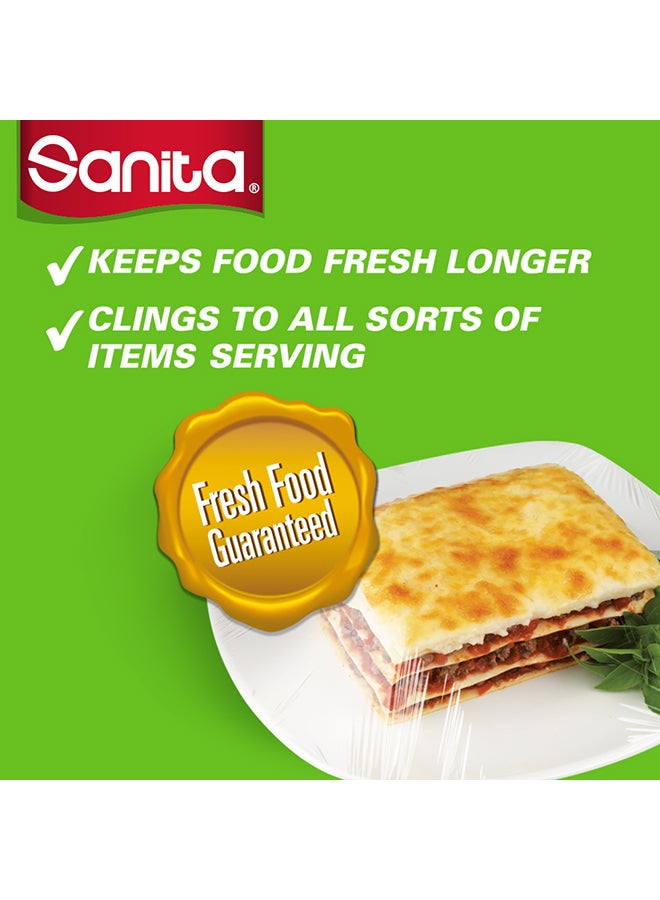 سانيتا ورق تغليف الطعام بعبوة صديقة للبيئة مقاس 450 مم × 200 متر، رول واحد فضي - Image 3