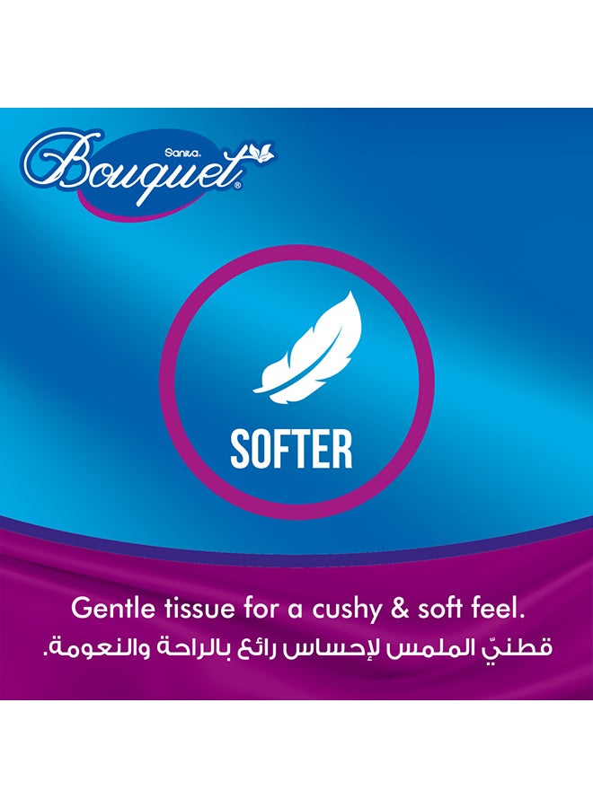 Bouquet Toilet Paper, 3Ply, Rolls Pack of 8 White  - Image 5