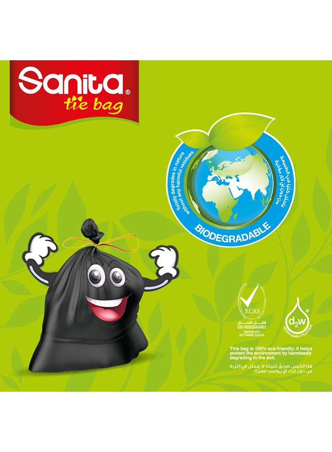 Sanita Biodegradable Tie Bag Black 85x78cm  - Image 3