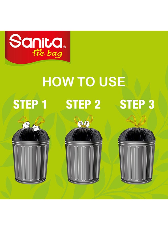 Sanita Biodegradable Tie Bag Black 85x78cm  - Image 4