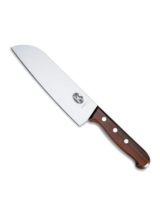 Victorinox Wood Santoku Chef Knife Brown/Silver 25mm  - Image 2
