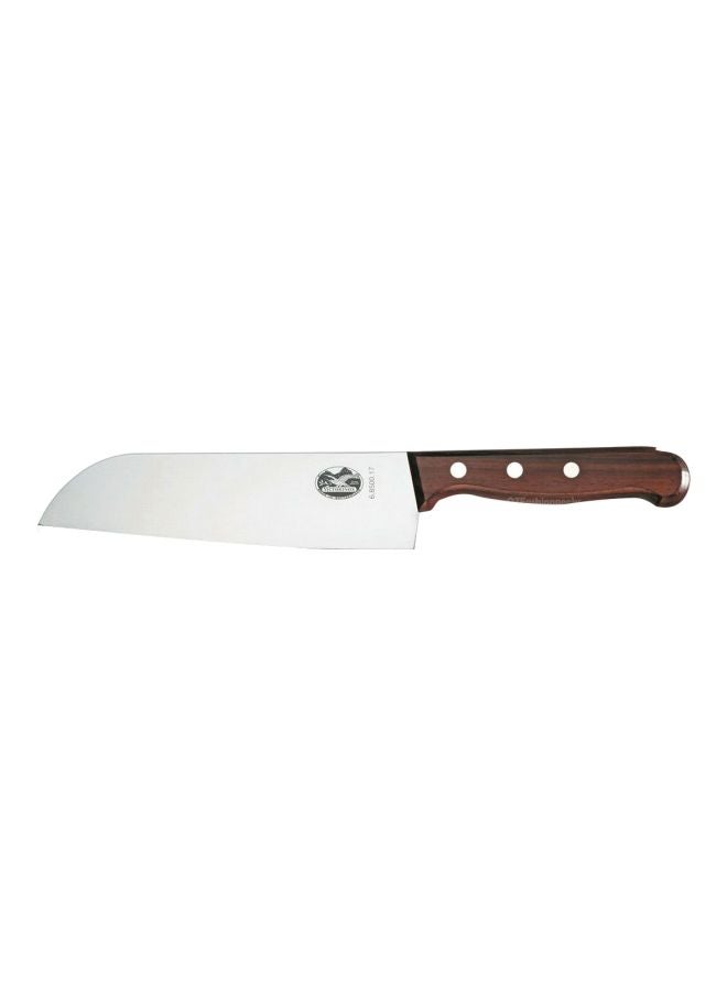 Victorinox Wood Santoku Chef Knife Brown/Silver 25mm  - Image 1