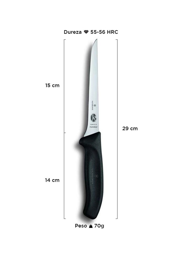 Victorinox Swiss Classic Boning Knife Black/Silver  - Image 2
