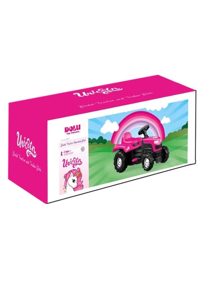Dolu 4-Wheel Unicorn Pedal Tractor Ride On Toy - Image 2