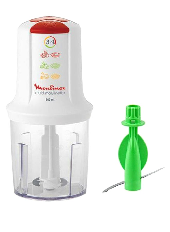 Moulinex Multi Moulinette Chopper With Molokhia Blade, 500 W AT7191EG White  - Image 1