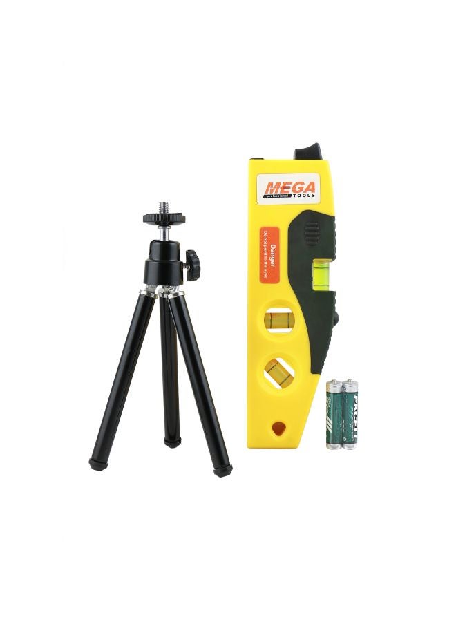 MEGA Mini Laser Level Yellow/Black/Green 18centimeter  - Image 2