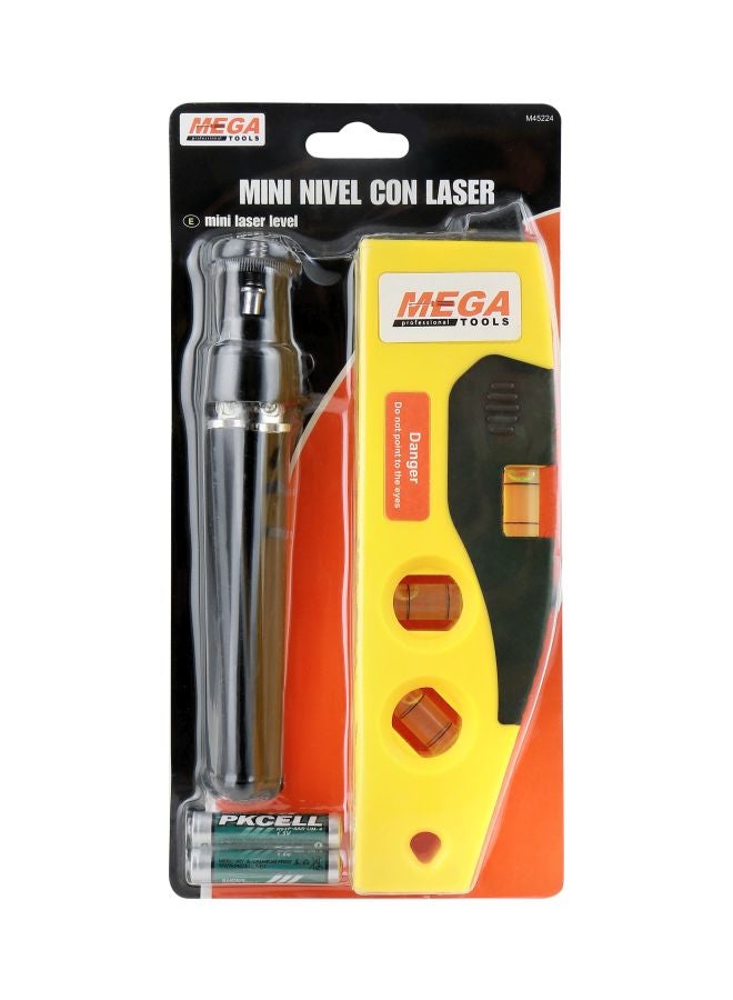 MEGA Mini Laser Level Yellow/Black/Green 18centimeter  - Image 4